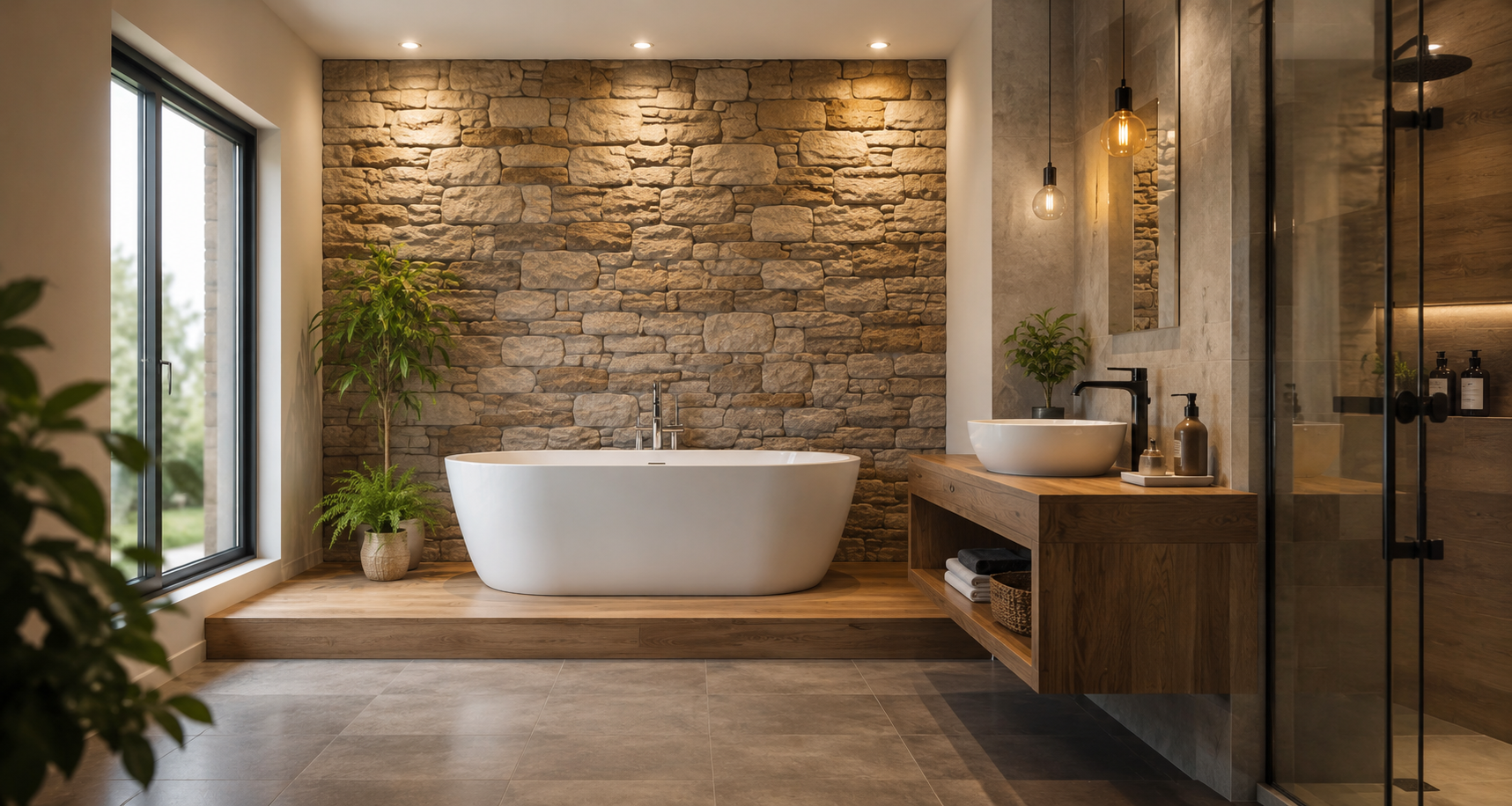 Entreprise de rénovation intérieure et plaquiste en Eure-et-Loir – salle de bain moderne